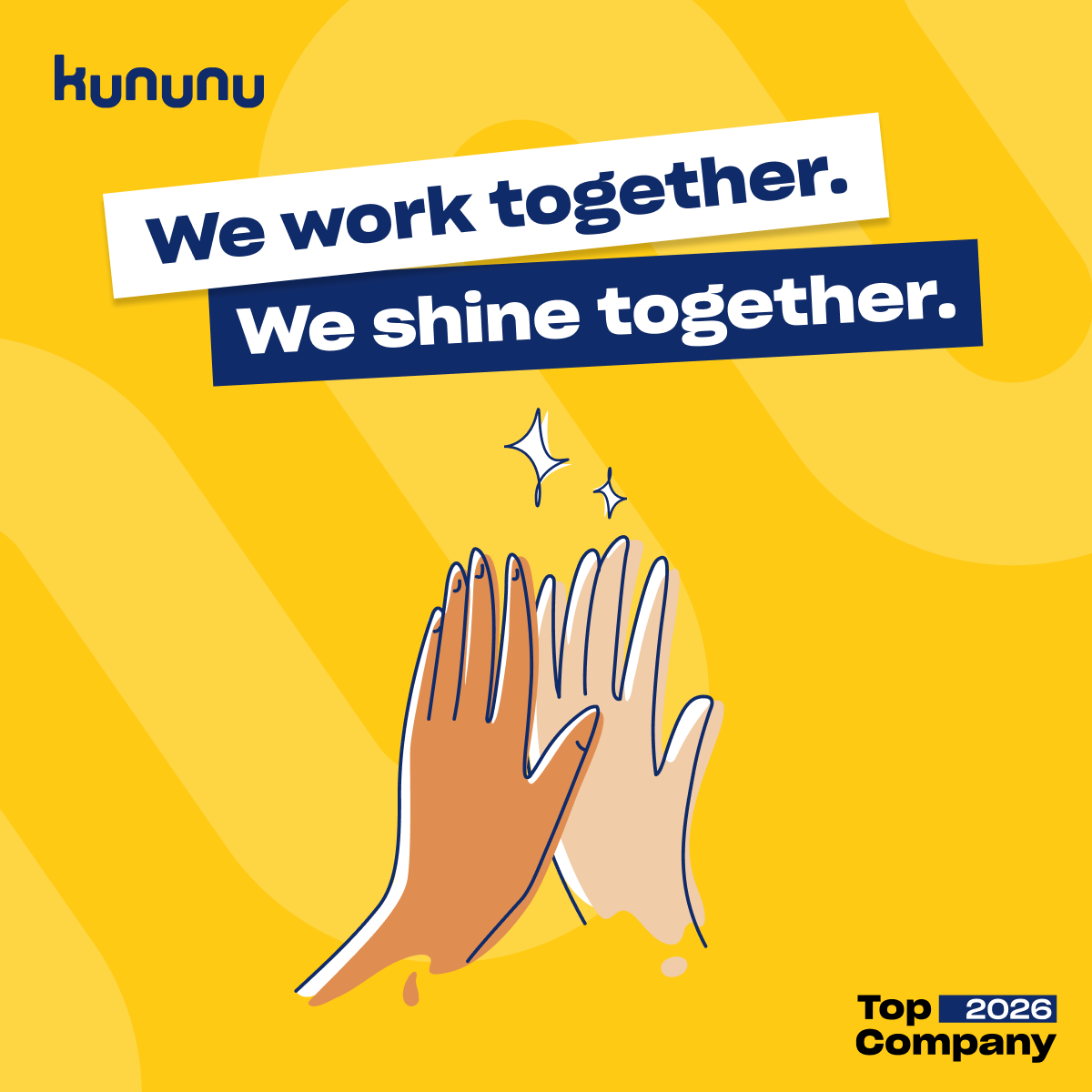 kununu Top Company 2026 Grafik zum Thema Teamarbeit