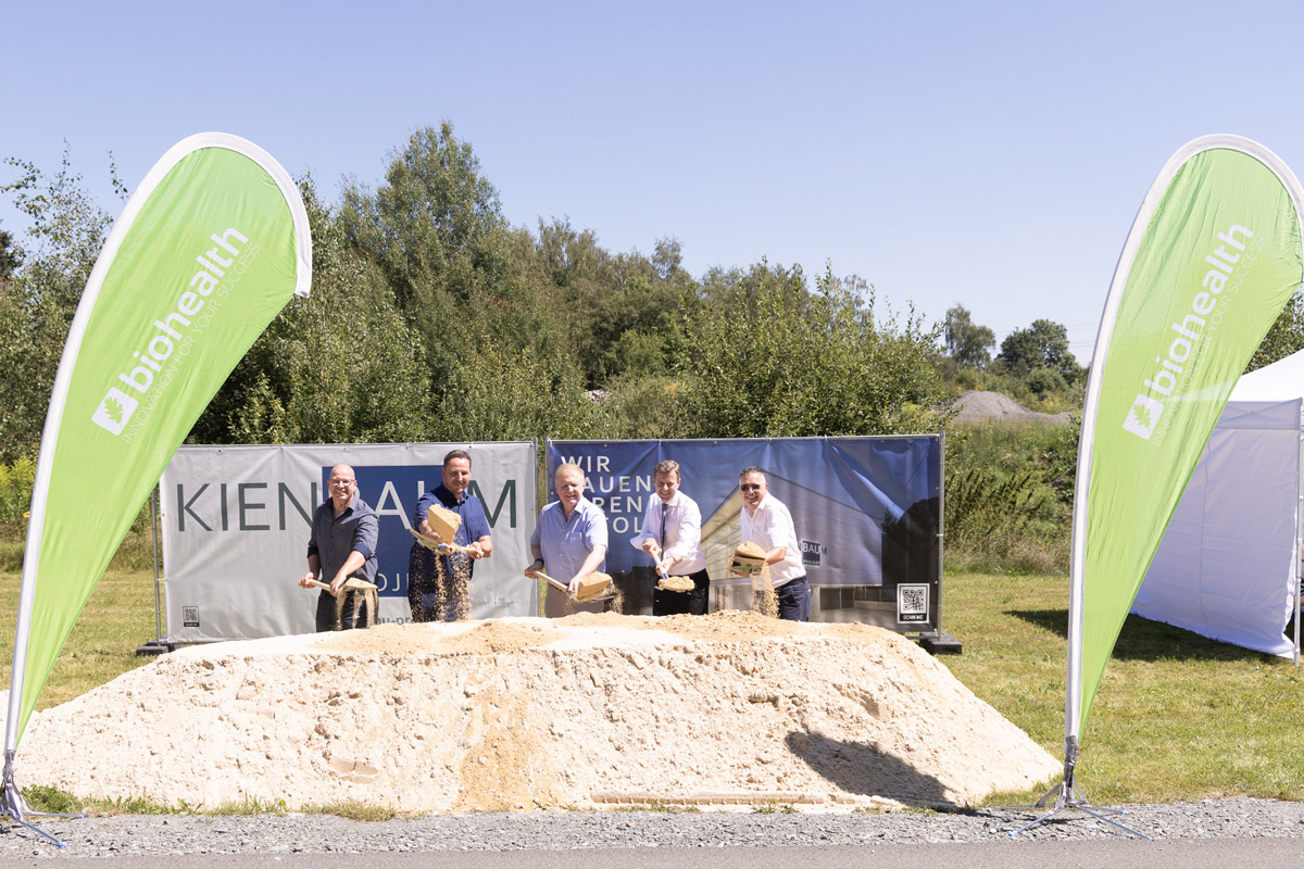 Biohealth feiert Spatenstich in Münchberg anlässlich des neuen Zentrallager