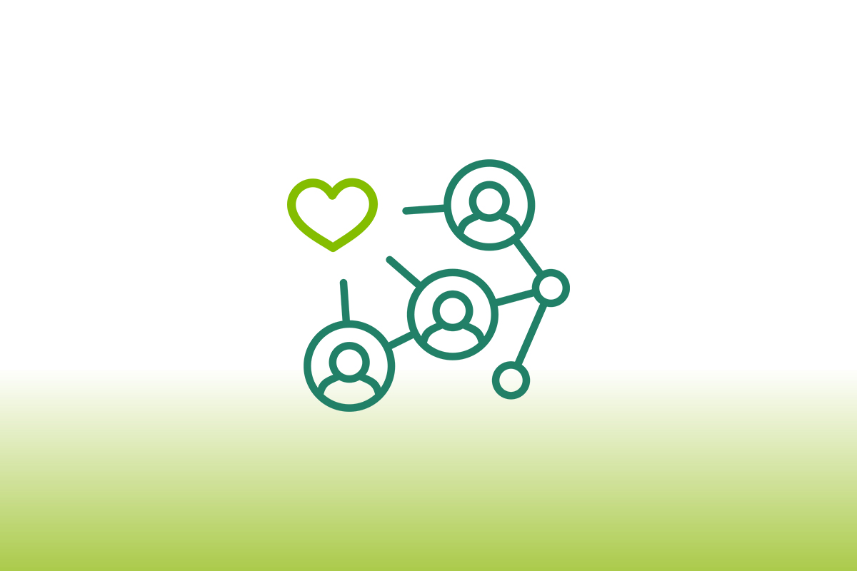 Icon zur sozialen Nachhaltigkeit bei Biohealth