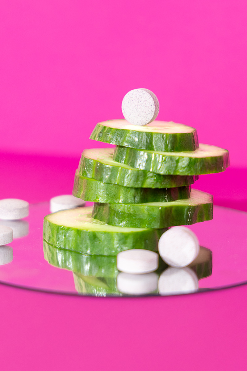 Magic Melt rund um Gurkenscheiben